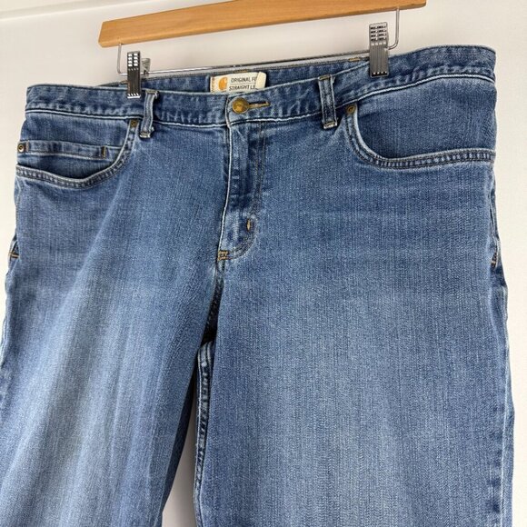 Carhartt Women’s Original Fit Straight Leg Jeans – Size 18 Short - Picture 2 of 8